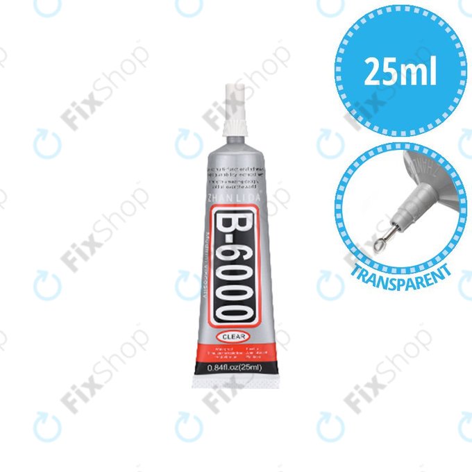 Klej B-6000, 25ml, Przezroczysty, Transparent