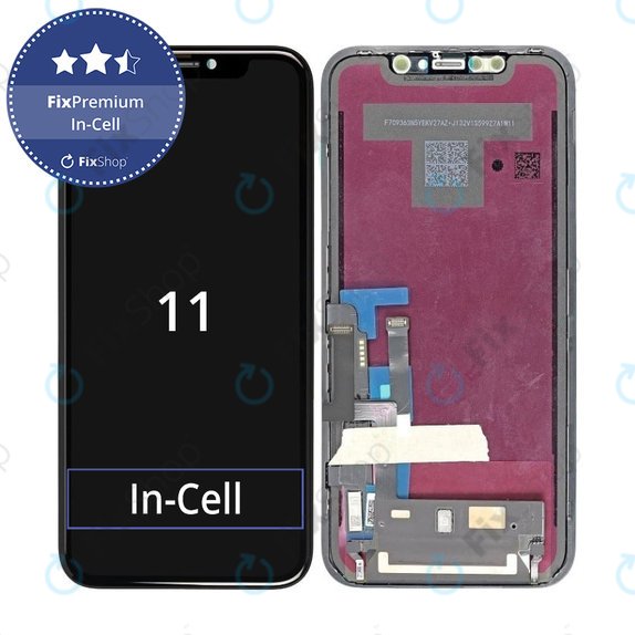 Wyświetlacz In-Cell FHD dla iPhone 11, Ekran dotykowy z ramką, FixPremium
