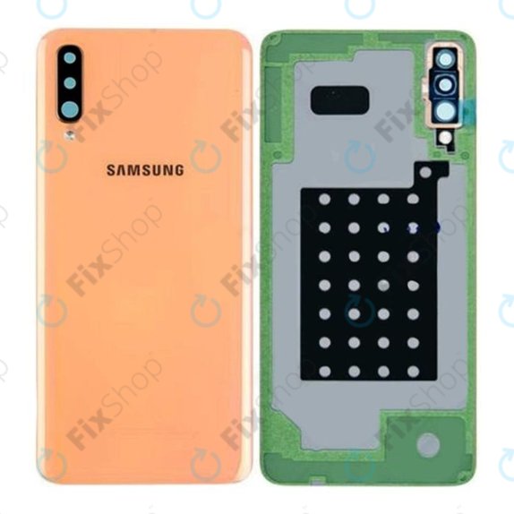 Tylna pokrywa baterii do Samsung A70 A705F, GH82-19796D, GH82-19467D, Koralowy, Coral, Genuine Service Pack