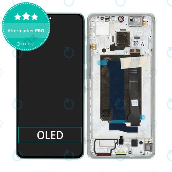 Wyświetlacz OLED do Xiaomi 15 5G, Ekran dotykowy z ramką, Zielony, Green