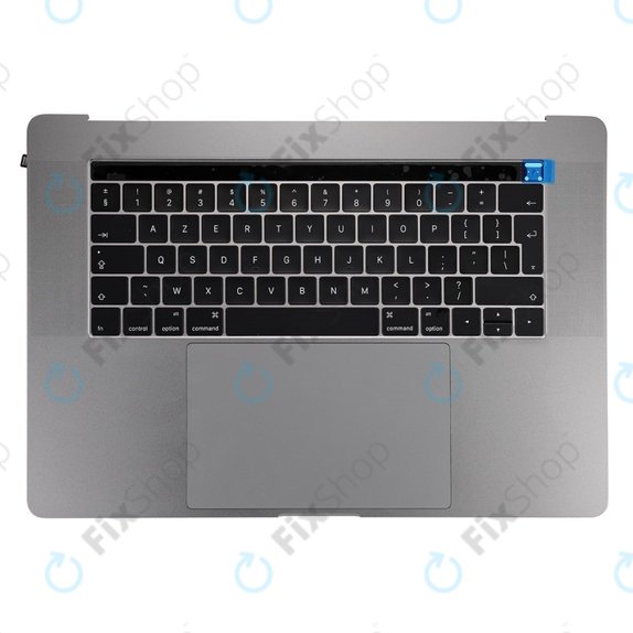 Górna ramka klawiatury z klawiaturą UK, mikrofonem, trackpadem i głośnikami do MacBook Pro 15" A1707 (Late 2016 - Mid 2017), Space Gray
