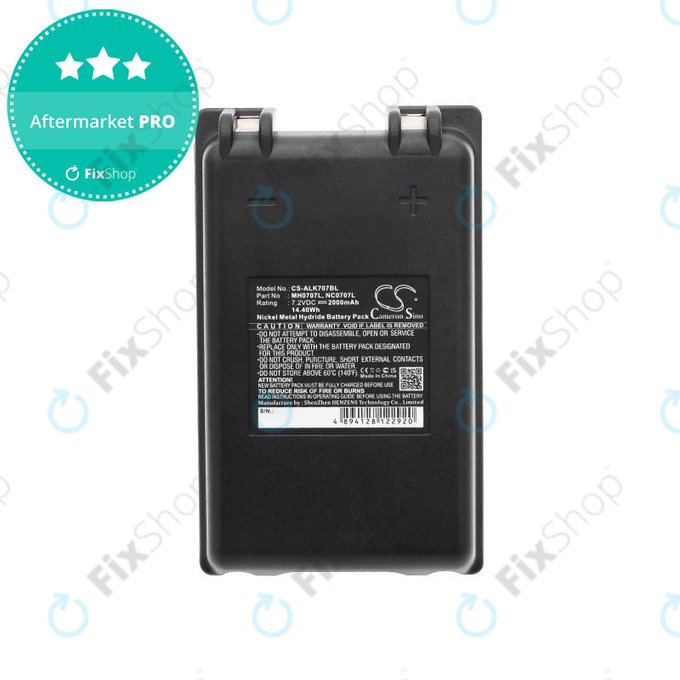 Bateria do Autec FUA10, UTX97 Transmitter, 2000mAh, Ni-MH, 7.2V, MH0707L, HQ