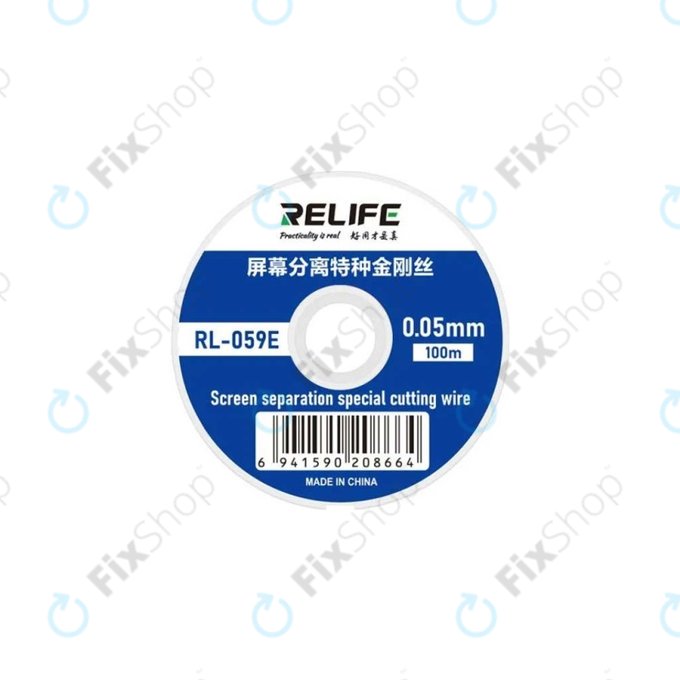 Drut do separacji wyswietlaczy LCD, 0.05mm x 100m, Relife RL-059E