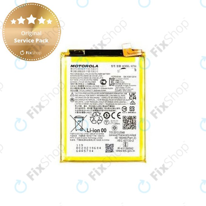 Bateria do Motorola Edge 20 Lite XT2139, NT50, 5000mAh, SB18D11784, Genuine Service Pack