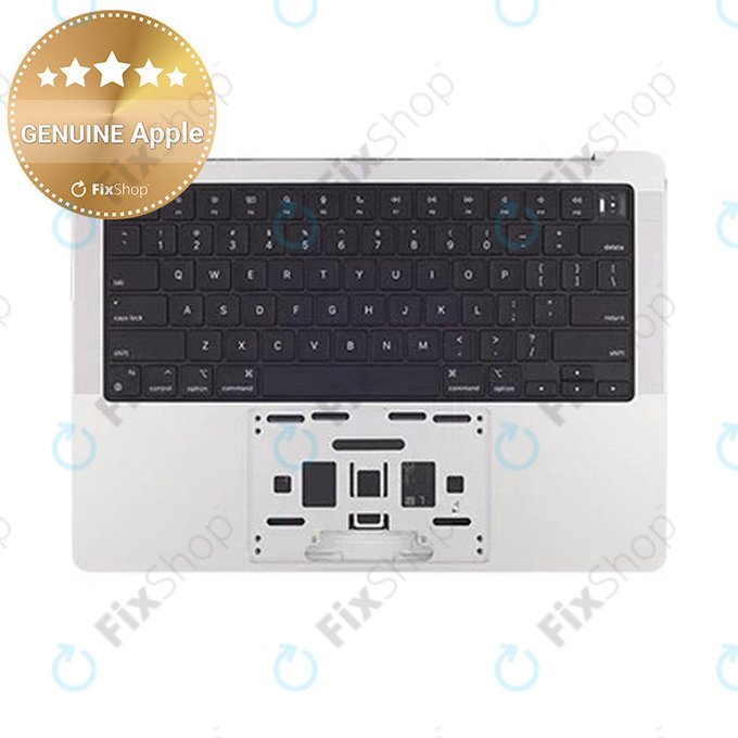 Górna rama klawiatury do MacBook Pro 14", A2442 (2021), A2779 (2023), z klawiaturą US i baterią, Silver, 661-21973, Genuine Apple