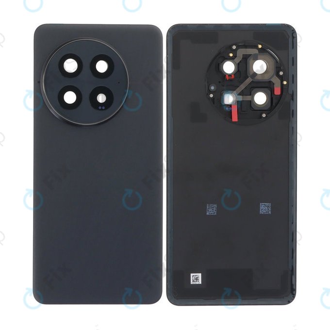 Tylna pokrywa baterii z kompletnym montażem do OnePlus 13 5G CPH2655, Czarny, Black
