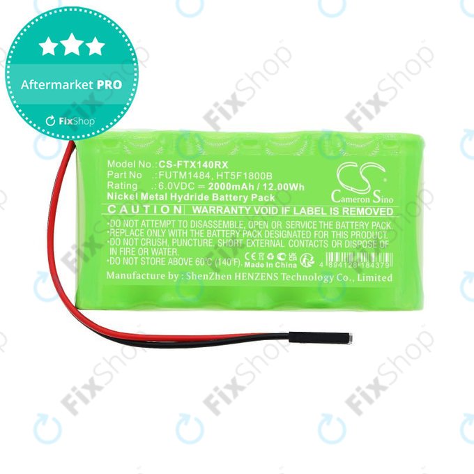 Bateria do Futaba 14SG, 4PKS, 2000mAh, Ni-MH, 6V, FUTM1484, HQ