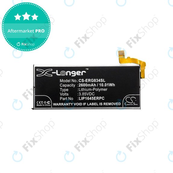 Bateria dla Sony Xperia XZ1 G8341, 2600mAh, Li-Pol, 3.85 V, LIP1645ERPC, HQ