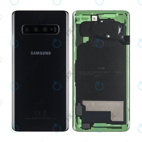 Tylna pokrywa baterii do Samsung S10 G973F, GH82-18378A, Prism Black, Genuine Service Pack