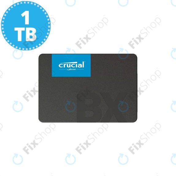 SSD 2,5" 1TB (SATA3, 6GB/s) Crucial BX500, CT1000BX500SSD1, Genuine Service Pack