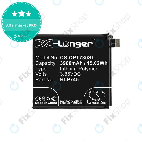 Bateria dla OnePlus 7T Pro, 3900mAh, Li-Pol, 3.85 V, BLP745, HQ