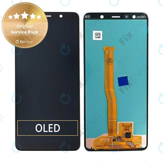 Wyświetlacz z ekranem dotykowym do Samsung A7 A750F (2018), GH96-12078A, Genuine Service Pack