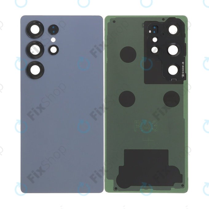 Tylna pokrywa baterii z kompletnym montażem do Samsung S25 Ultra, Titanium Silverblue