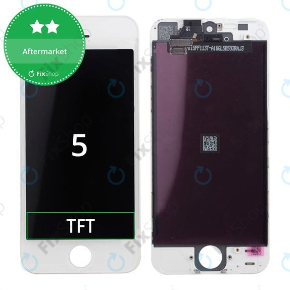 Wyświetlacz dla iPhone 5, White, Ekran dotykowy z ramką