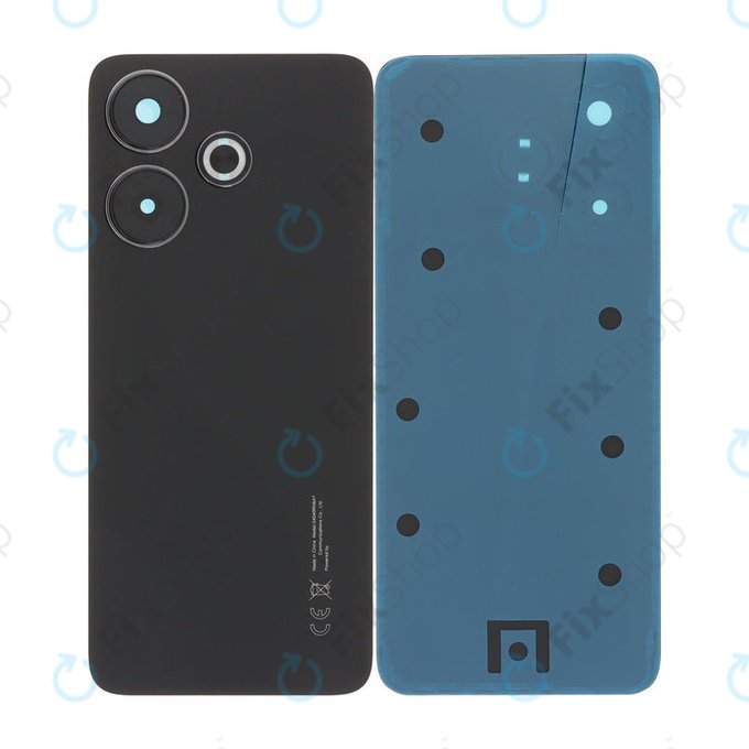 Tylna pokrywa baterii z kompletnym montażem do Xiaomi Redmi 13 24049RN28L, Midnight Black