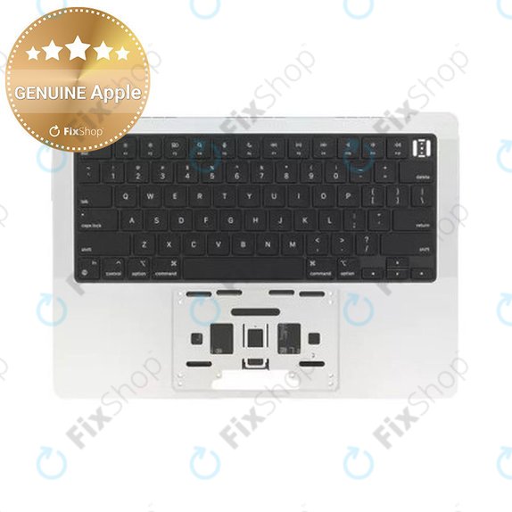 Górna rama klawiatury do MacBook Pro 14", A3185 (2024), z klawiaturą US i baterią, Silver, 661-50211, Genuine Apple
