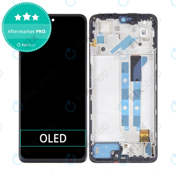 Wyświetlacz OLED do Xiaomi Redmi Note 12 Pro 4G 2209116AG, Ekran dotykowy z ramką
