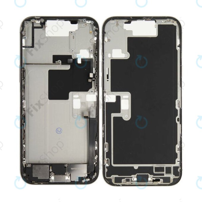 Ramka srodkowa do iPhone 16 Pro Max, Przyciski zasilania i głośności, White Titanium