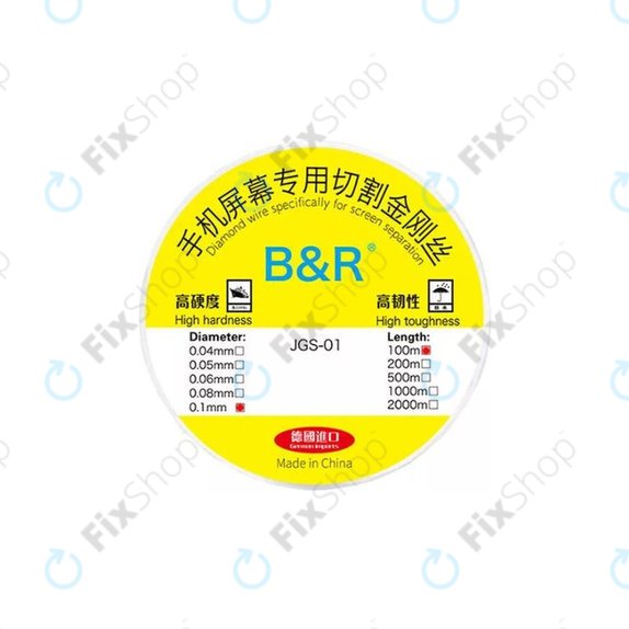 Zloty drut - drut do separacji wyswietlaczy LCD (0.1mm x 100m)