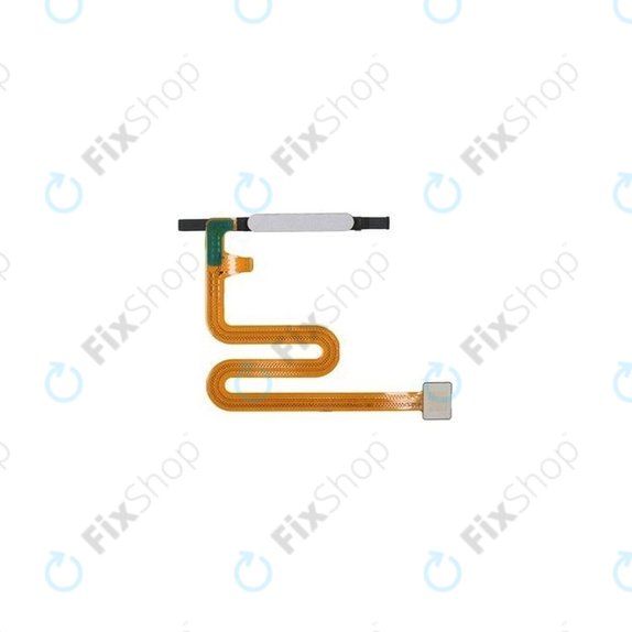 Czujnik linii papilarnych z taśmą flex do Samsung A14 A145R, GH81-23530A, Srebrny, Silver, Genuine Service Pack