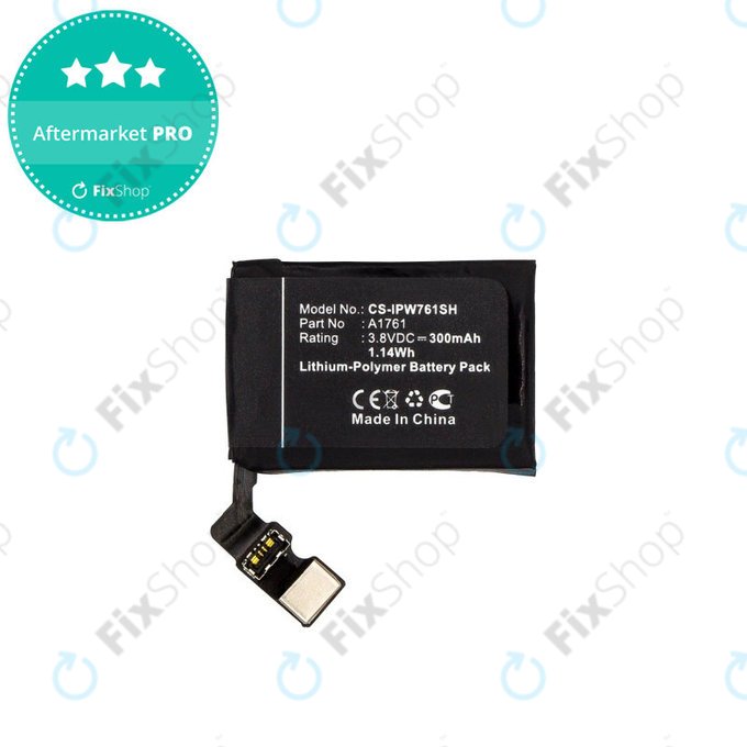 Bateria dla Apple Watch 2 42 mm, 300mAh, Li-Pol, 3.8 V, A1761, HQ