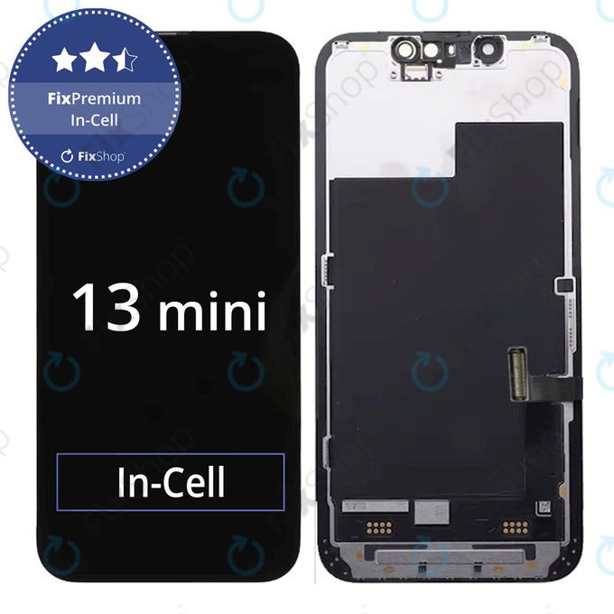 Wyświetlacz In-Cell FHD dla iPhone 13 Mini, Ekran dotykowy z ramką, FixPremium