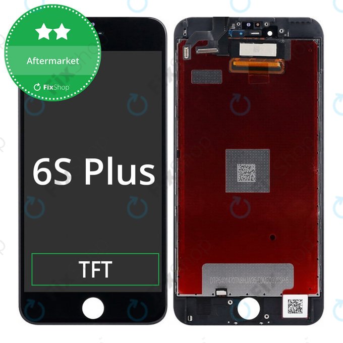 Wyświetlacz dla iPhone 6S Plus, Black, Ekran dotykowy z ramką