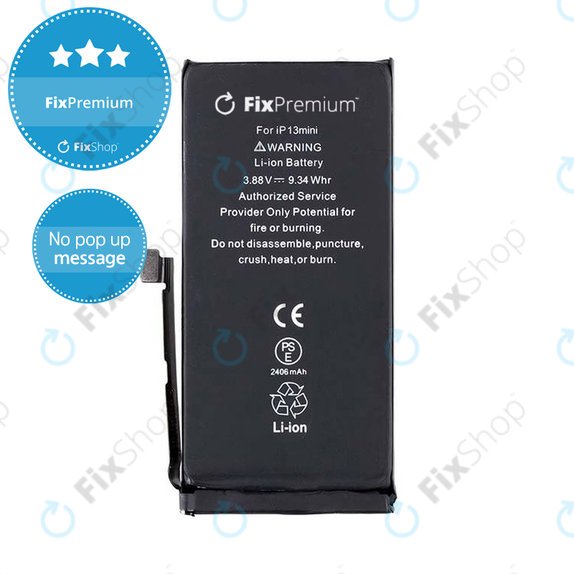 Bateria dla iPhone 13 Mini, 2406mAh, DIAGNOSTIC
