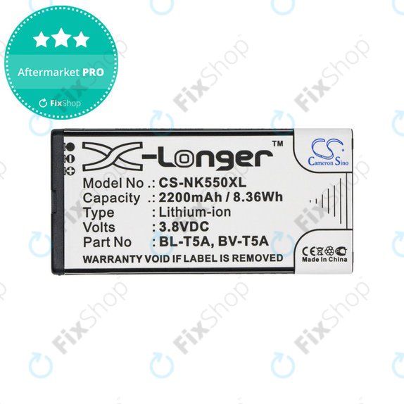 Bateria do Nokia Lumia 730, 2200mAh, Li-Ion, 3.8V, BL-T5A, HQ