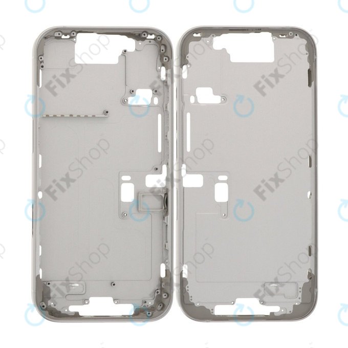 Ramka srodkowa do iPhone 16 Pro, Przyciski zasilania i głośności, White Titanium
