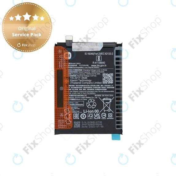 Bateria do Xiaomi Poco X5, Redmi Note 12, BN5J 5000mAh, 46020000F41Y Genuine Service Pack