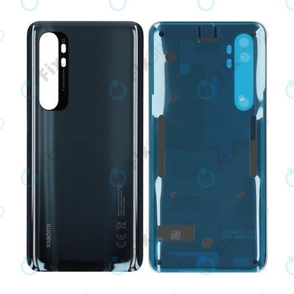 Tylna pokrywa baterii do Xiaomi Mi Note 10 Lite, 550500006O1L, 550500006P4J, Midnight Black, Genuine Service Pack