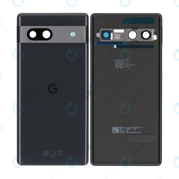 Tylna pokrywa baterii do Google Pixel 7a, G949-00387-00, Charcoal, Genuine Service Pack