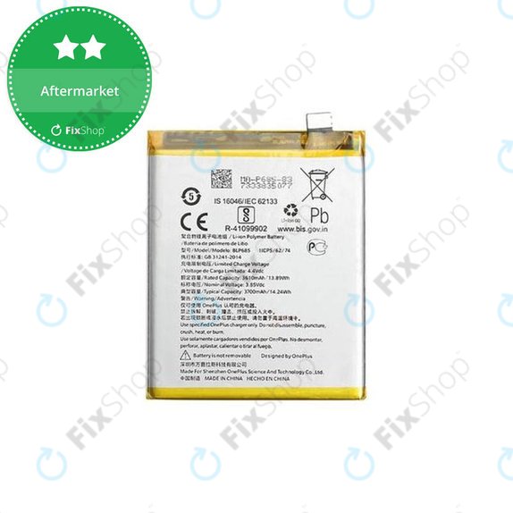 Bateria do OnePlus 6T, OnePlus 7, BLP685, 3700mAh