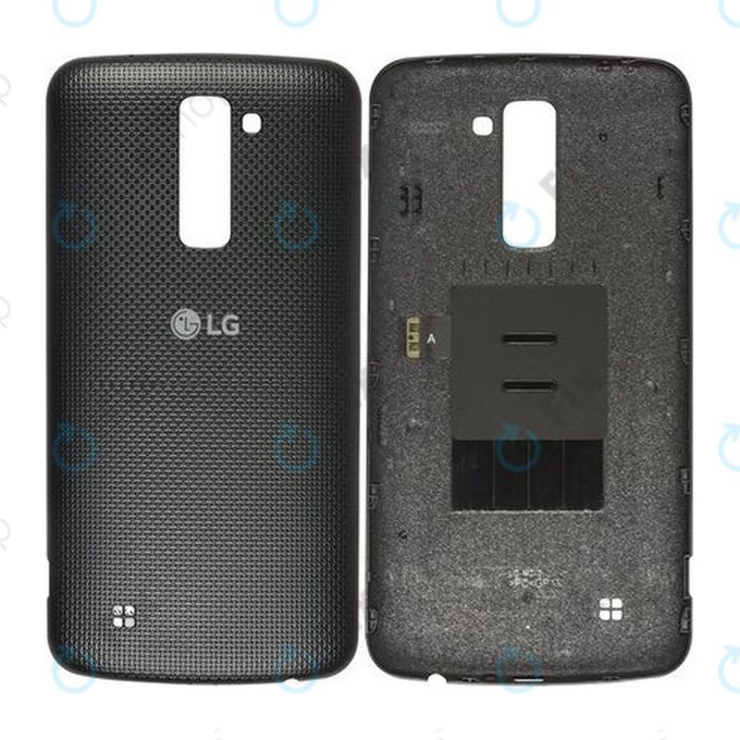 Tylna pokrywa baterii do LG K10 K420N, ACQ89015001, Czarny, Black, Genuine Service Pack