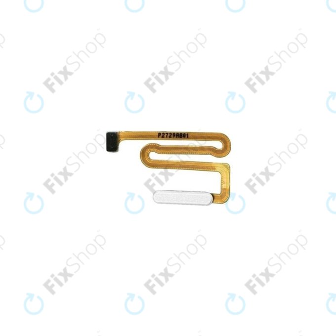 Czujnik linii papilarnych z taśmą flex do Samsung A04S A047F, GH96-15278B, Biały, White, Genuine Service Pack