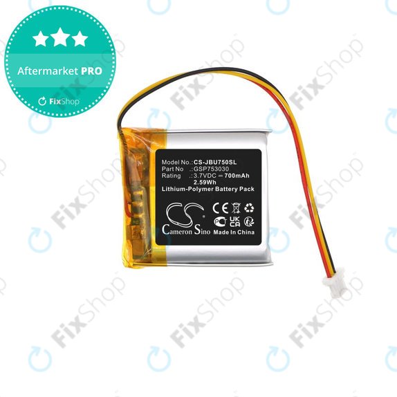 Bateria do Sennheiser GSP 350, 500, 670, 350mAh, Li-Pol, 3.7V, AHB552826TPC-2, HQ