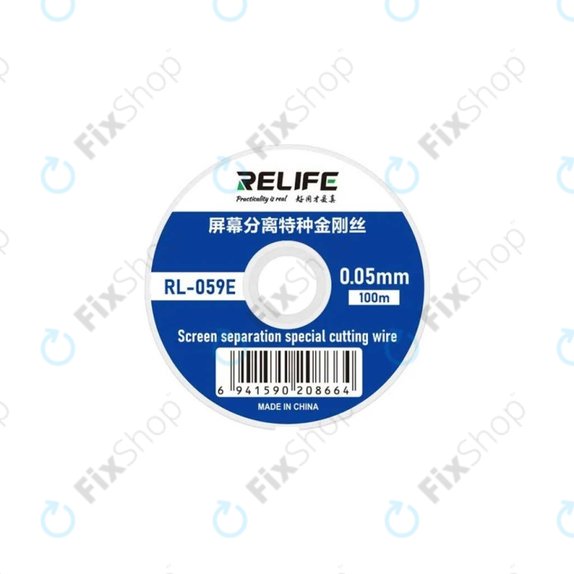 Drut do separacji wyswietlaczy LCD, 0.05mm x 100m, Relife RL-059E