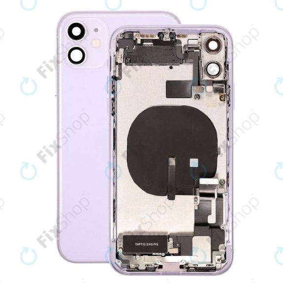Tylna obudowa z malymi czesciami do iPhone 11, Fioletowy, Purple