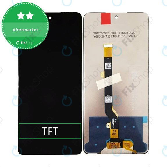 Wyświetlacz do Tecno Spark 20 Pro, Ekran dotykowy bez ramki, TFT
