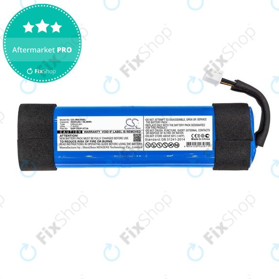 Bateria do JBL Xtreme 3, 5200mAh, Li-Ion, 7.4V, GSP-2S2P-XT3A, HQ