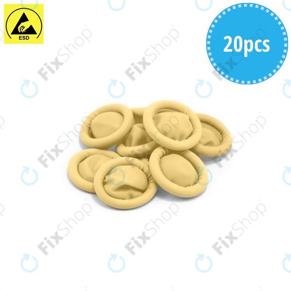 Rekawice przewodzace ESD (Latex, rozmiar L), 20szt