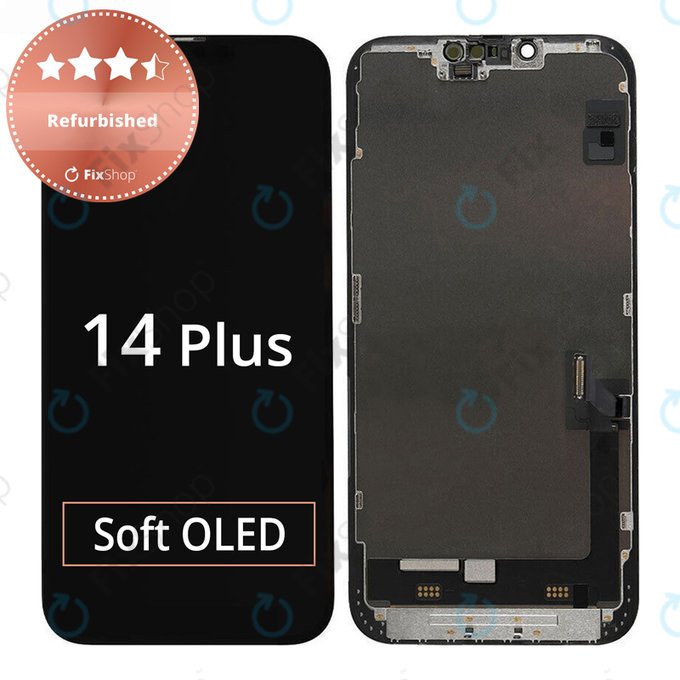 Wyświetlacz dla iPhone 14 Plus, Ekran dotykowy z ramką, Refurbished