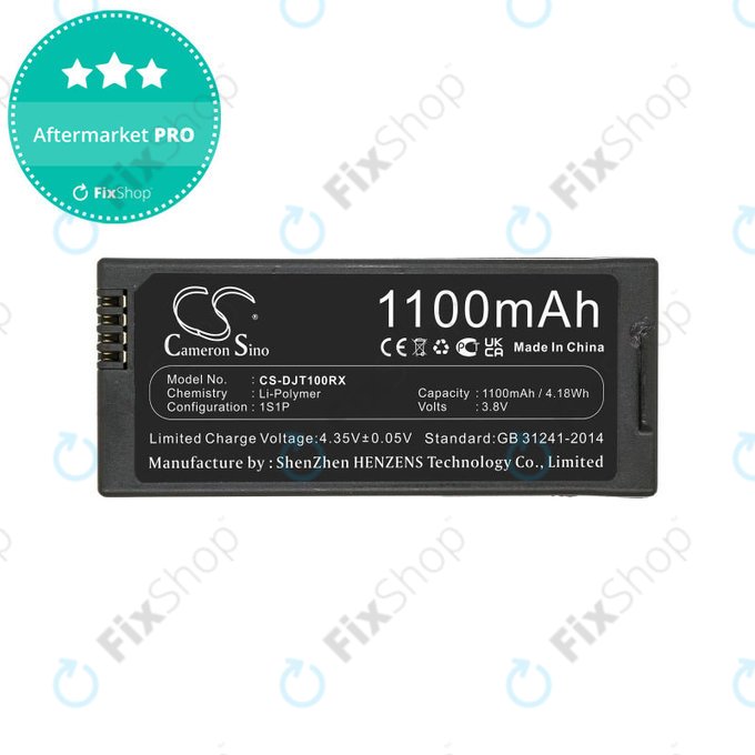 Bateria do DJI Tello, 1100mAh, Li-Pol, 3.8V, T01, HQ