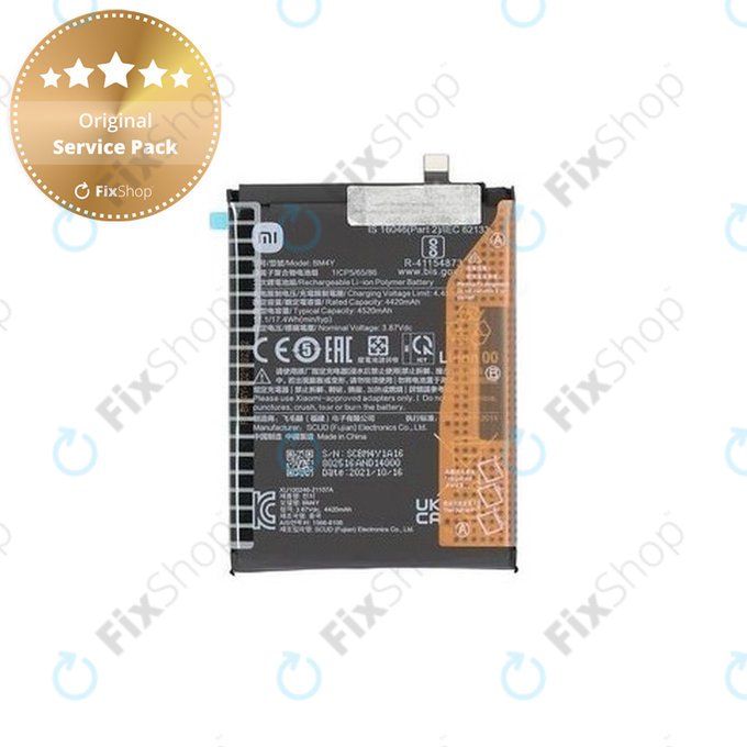 Bateria do Xiaomi Mi 11i, Poco F3, BM4Y, 4520mAh, 460200005B5S, Genuine Service Pack