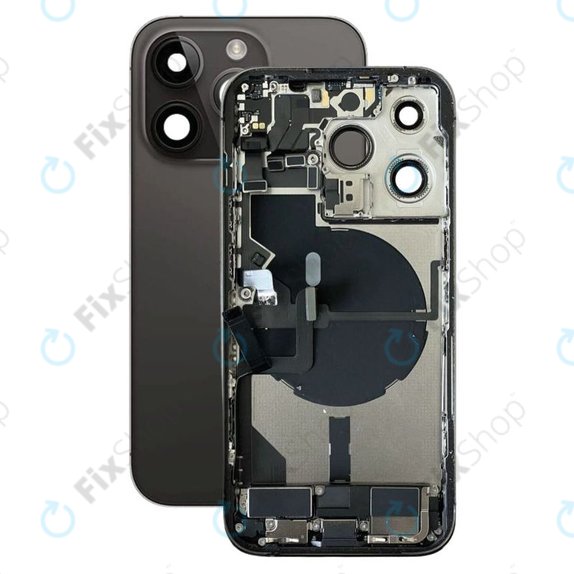 Tylna obudowa z malymi czesciami do iPhone 14 Pro, Space Black