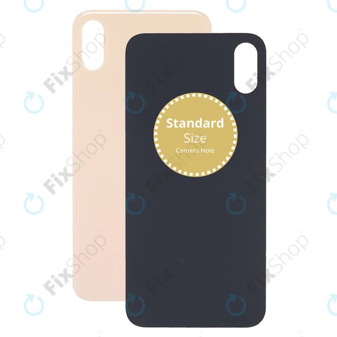 Tylne szklo pokrywy do iPhone XS, Złoty, Gold