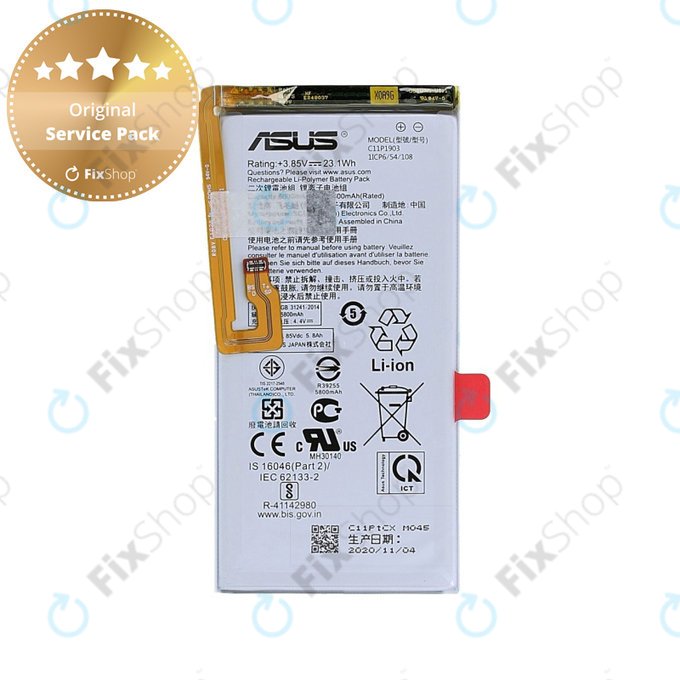 Bateria do Asus ROG Phone 3 ZS661KS, C11P1903 5800mAh, 0B200-03720100, Genuine Service Pack