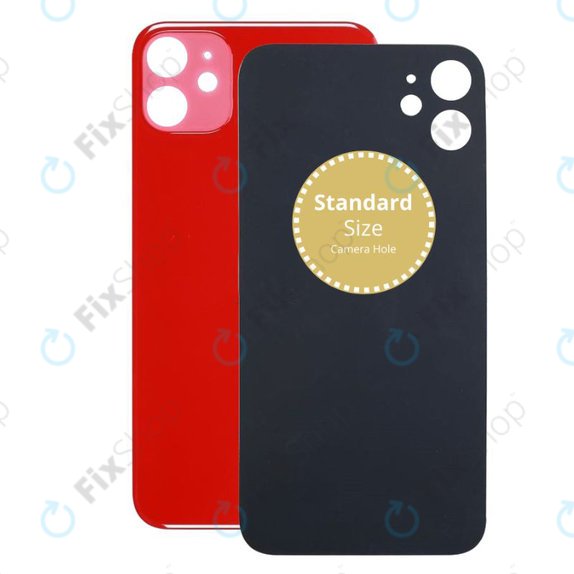 Tylne szklo pokrywy do iPhone 11, Czerwony, Red