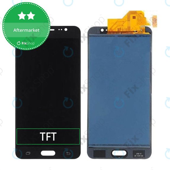 Wyświetlacz do Samsung J5 J510FN (2016), Ekran dotykowy bez ramki, Czarny, Black, TFT